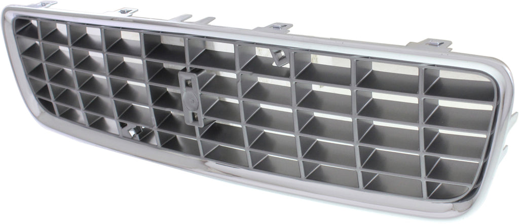 S80 04-06 GRILLE, ABS Plastic, Chrome Shell/Paintable Insert