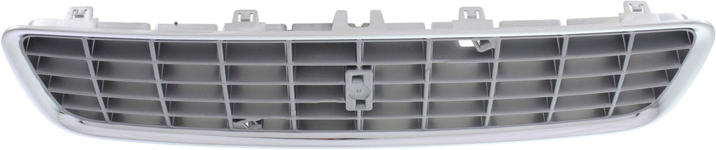 S80 04-06 GRILLE, ABS Plastic, Chrome Shell/Paintable Insert