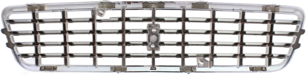 S80 04-06 GRILLE, ABS Plastic, Chrome Shell/Paintable Insert