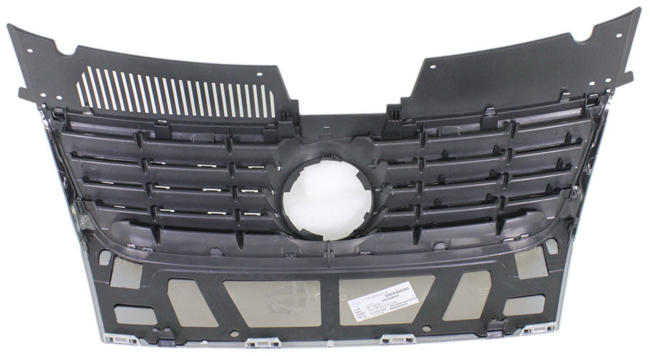 PASSAT 06-10 GRILLE, Chrome Shell/Black Insert, w/o PAS and PDC Holes, w/o Chr Insert Mldg