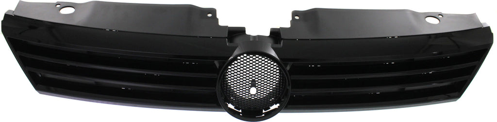JETTA 11-14 GRILLE, Textured Gray Shell and Insert, w/ Black Molding, (Exc. GLI/Hybrid Model), Sedan - CAPA