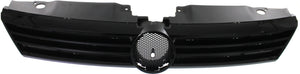JETTA 11-14 GRILLE, Textured Gray Shell and Insert, w/ Black Molding, (Exc. GLI/Hybrid Model), Sedan - CAPA