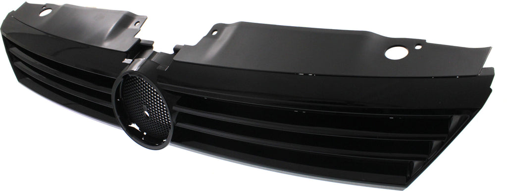 JETTA 11-14 GRILLE, Textured Gray Shell and Insert, w/ Black Molding, (Exc. GLI/Hybrid Model), Sedan - CAPA