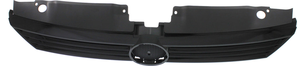 JETTA 11-14 GRILLE, Textured Gray Shell and Insert, w/ Black Molding, (Exc. GLI/Hybrid Model), Sedan - CAPA