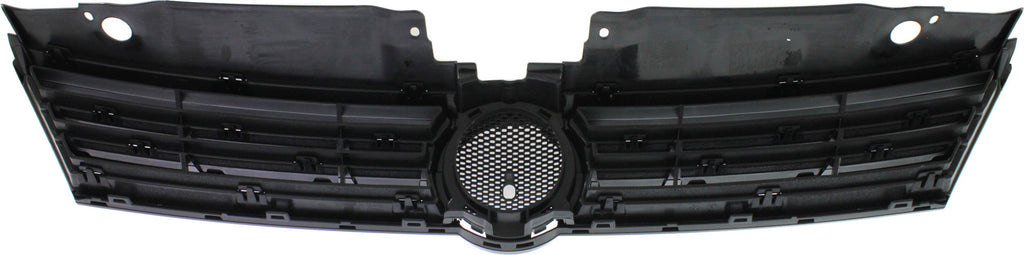 JETTA 11-14 GRILLE, Textured Gray Shell and Insert, w/ Black Molding, (Exc. GLI/Hybrid Model), Sedan - CAPA