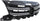 TIGUAN 12-17/TIGUAN LIMITED 17-18 GRILLE, Textured Black Shell and Insert, w/ Chrome Molding - CAPA