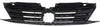 JETTA 15-18 GRILLE, Textured Black Shell and Insert, w/ Chrome Molding, (Exc. GLI/Hybrid Models), w/o Collision Warning