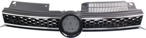 GTI 10-14 GRILLE, Black Insert, w/ Chrome Molding