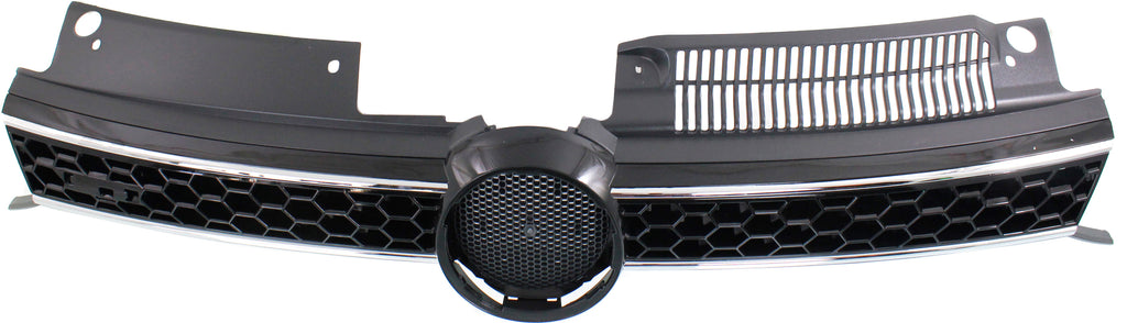 GTI 10-14 GRILLE, Black Insert, w/ Chrome Molding