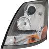 VOLVO HD VNL 04-15 HEAD LAMP LH, Assembly, Halogen, Chrome Interior, w/ Non-Protruding Lens