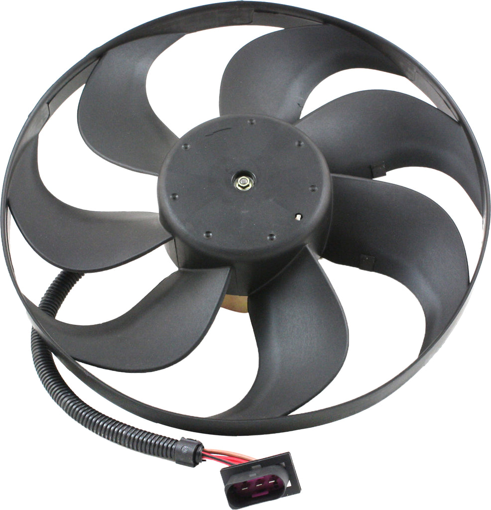 GOLF 99-06/TT 00-06 RADIATOR FAN ASSEMBLY, LH, Single Fan