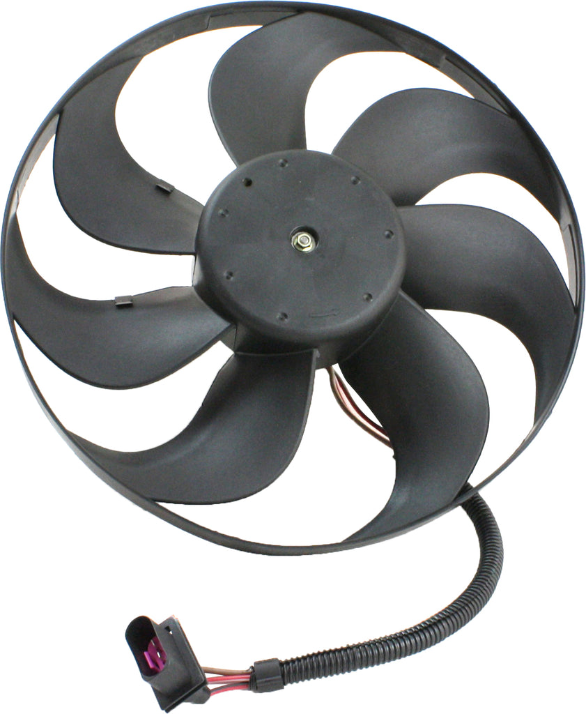 GOLF 99-06/TT 00-06 RADIATOR FAN ASSEMBLY, LH, Single Fan