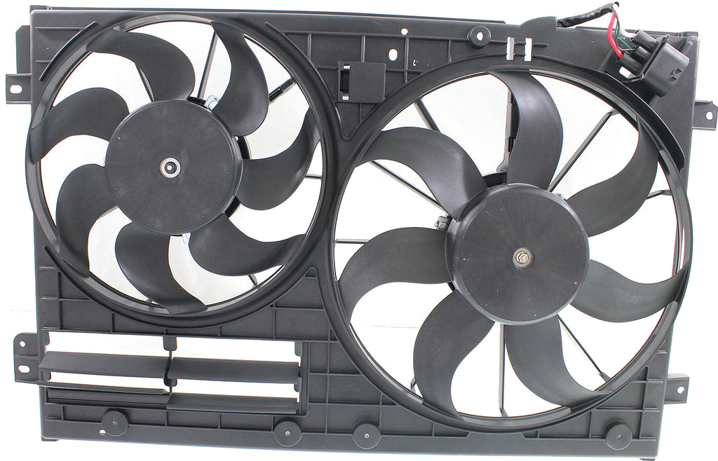 JETTA 11-17 RADIATOR FAN ASSEMBLY, Dual Fan, 2.0L Eng, Gas, Sedan