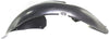 PASSAT CC 09-12 FRONT FENDER LINER LH, Rear Section, Plastic, Vacuum Form