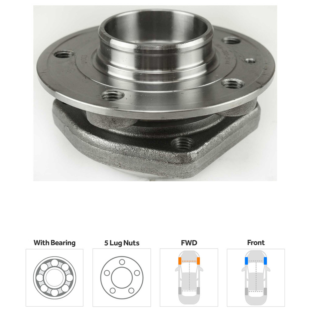 C70 99-04 FRONT HUB ASSEMBLY RH=LH, 5 Studs, 5 x 108 mm Bolt Pattern