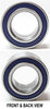 JETTA 87-98/CABRIO 95-02 FRONT WHEEL BEARING RH=LH, 1.57 in. Bore, 2.84 in. Outer Dia., 1.46 in. Width