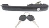 PASSAT 94-97 FRONT EXTERIOR DOOR HANDLE RH, Textured Black, Plastic+Metal, w/o Power Lock