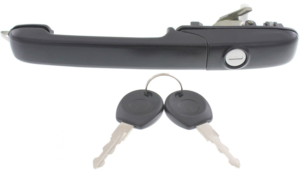 PASSAT 94-97 FRONT EXTERIOR DOOR HANDLE RH, Textured Black, Plastic+Metal, w/o Power Lock