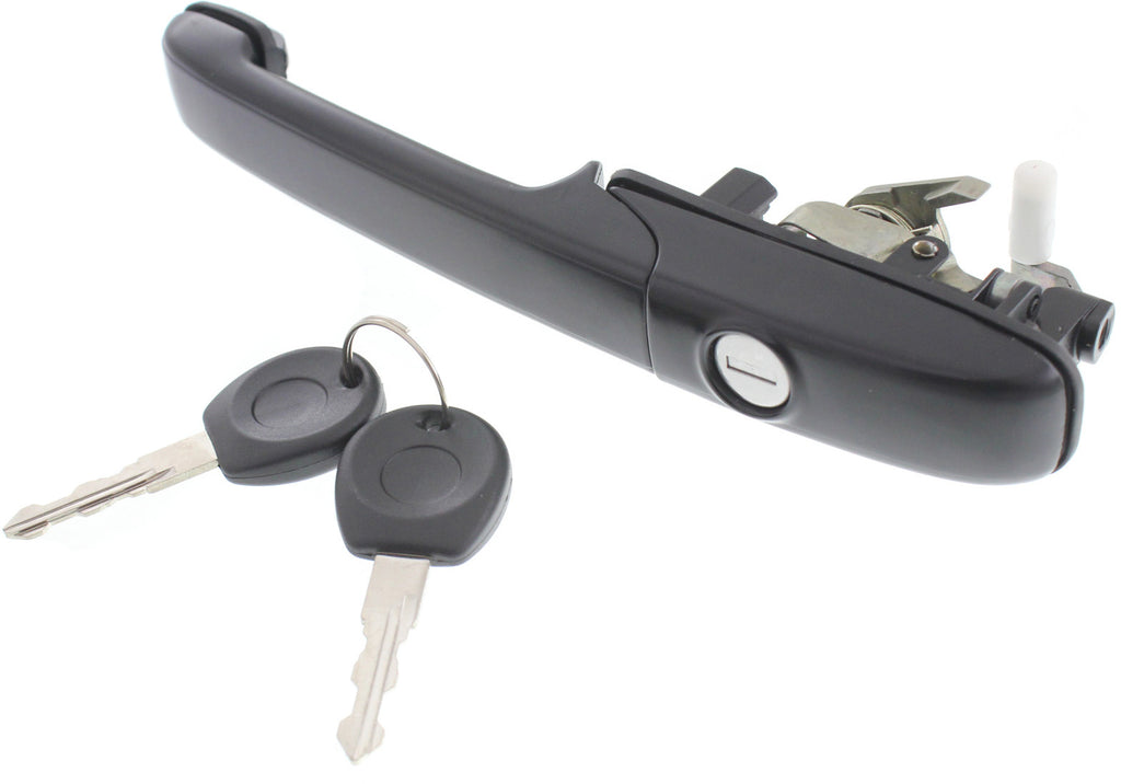 PASSAT 94-97 FRONT EXTERIOR DOOR HANDLE RH, Textured Black, Plastic+Metal, w/o Power Lock
