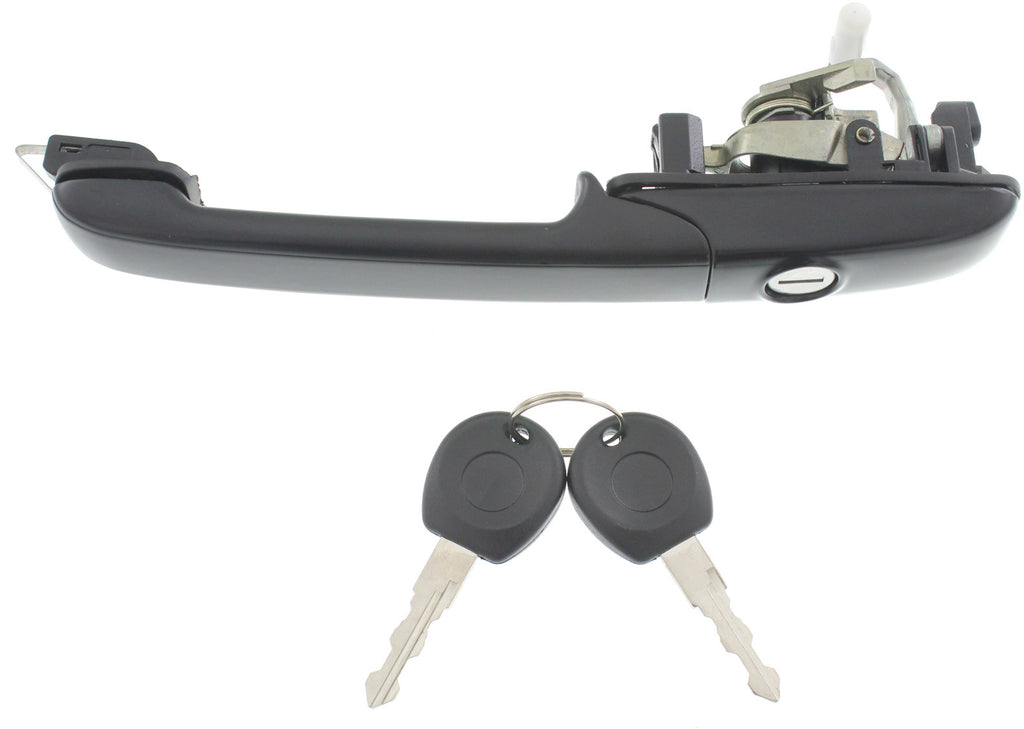 PASSAT 94-97 FRONT EXTERIOR DOOR HANDLE RH, Textured Black, Plastic+Metal, w/o Power Lock