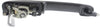 PASSAT 94-97 FRONT EXTERIOR DOOR HANDLE RH, Textured Black, Plastic+Metal, w/o Power Lock