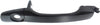 XC90 03-14 FRONT EXTERIOR DOOR HANDLE RH, Primed Black, Handle+Cover, w/o Keyhole (=REAR)