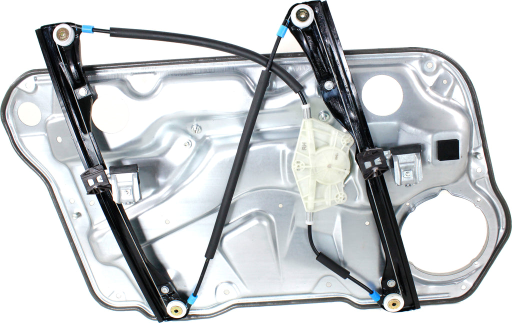 GOLF 99-06/JETTA 99-05 FRONT WINDOW REGULATOR RH, Power, w/o Motor, w/ Panel, 4-Door