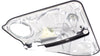 PASSAT 98-05 REAR WINDOW REGULATOR LH, Power, w/o Motor