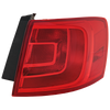JETTA 11-18 TAIL LAMP RH, Outer, Assembly, Halogen, (Hybrid 13-14), Sedan, w/o Rear Fog Lights - CAPA