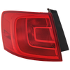 JETTA 11-18 TAIL LAMP LH, Outer, Assembly, Halogen, (Hybrid 13-14), Sedan, w/o Rear Fog Lights - CAPA