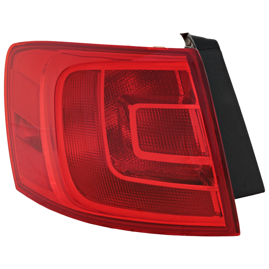 JETTA 11-18 TAIL LAMP LH, Outer, Assembly, Halogen, (Hybrid 13-14), Sedan, w/o Rear Fog Lights - CAPA