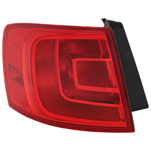 JETTA 11-18 TAIL LAMP LH, Outer, Assembly, Halogen, (Hybrid 13-14), Sedan, w/o Rear Fog Lights - CAPA