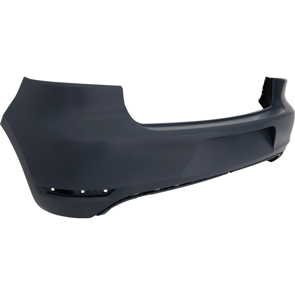 GOLF/GTI 10-14 REAR BUMPER COVER, Primed, w/o Park Assist Sensor Holes, Hatchback - CAPA