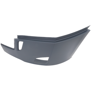 FREIGHTLINER CASCADIA 18-22 FRONT BUMPER END LH, Gray, w/ Fog Light Holes, w/ Deflector Holes