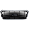 F150 08-08 GRILLE, Chrome Shell and Painted Black Insert, Limited Model
