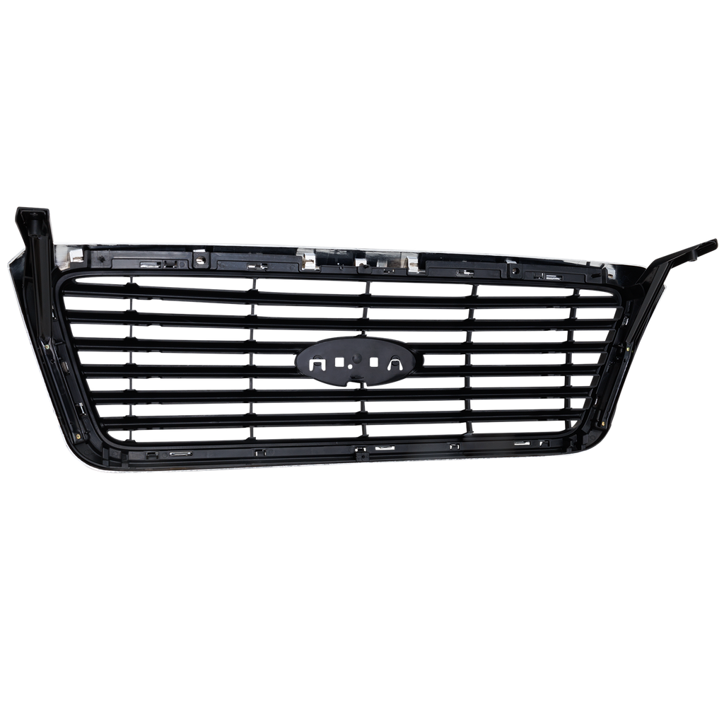 F150 08-08 GRILLE, Chrome Shell and Painted Black Insert, Limited Model