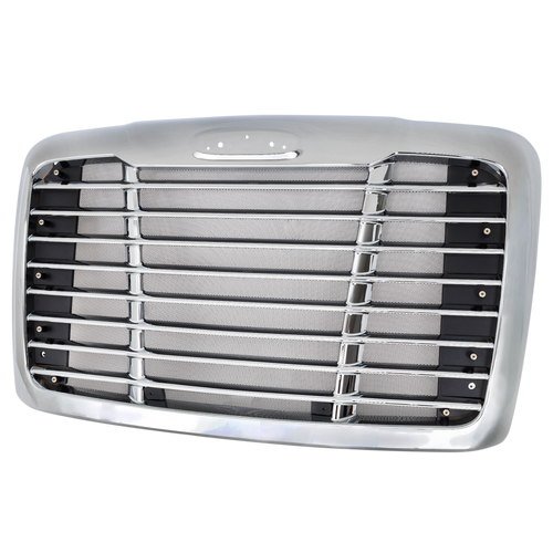 FREIGHTLINER CASCADIA 08-22 GRILLE, Chrome, w/ Bug Screen, (Winterguard Edition - Mounting Hardware Inluded)