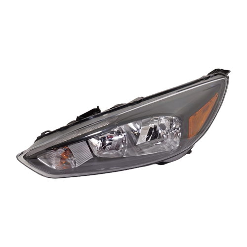 FOCUS 15-18 HEAD LAMP LH, Assembly, Halogen, SE/SEL/ST/Titanium Models, Black Interior, w/ LED Daytime Running Light - CAPA