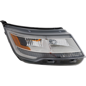 EXPLORER 16-18 HEAD LAMP RH, Lens and Housing, Halogen/LED, Limited/Platinum/XLT Models, To 4-4-18, w/ Signature Light - CAPA