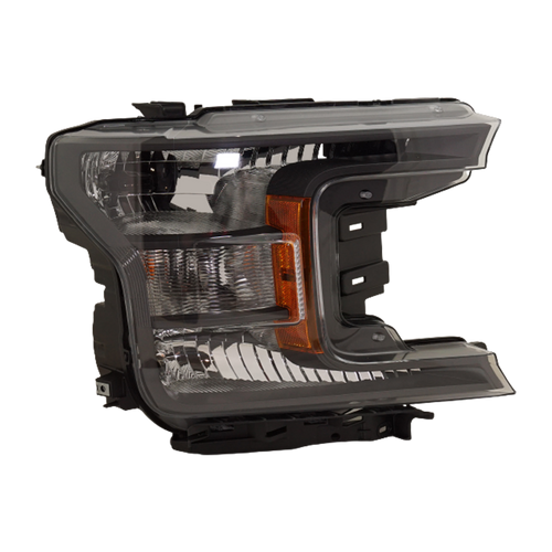 F-150 PICKUP 18-20 HEAD LAMP RH, Assembly, Halogen, (Crew Cab/Extended Cab, Lariat/XLT Models, w/ Black Appearance Package)/(Standard Cab, XL Model) - CAPA