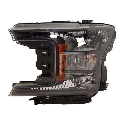 F-150 PICKUP 18-20 HEAD LAMP LH, Assembly, Halogen, (Crew Cab/Extended Cab, Lariat/XLT Models, w/ Black Appearance Package)/(Standard Cab, XL Model) - CAPA