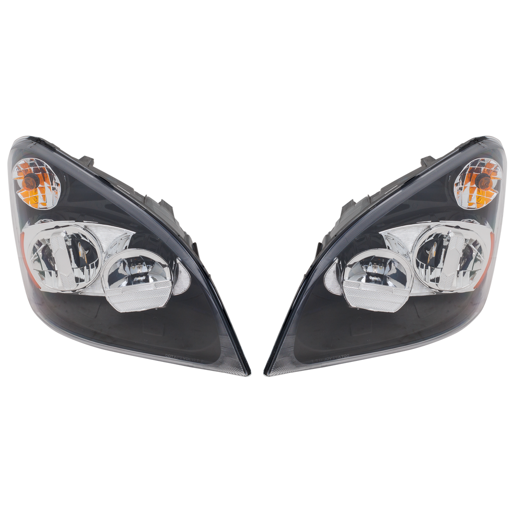 FREIGHTLINER CASCADIA 08-17 HEAD LAMP RH AND LH, Assembly, LED, Chrome Interior