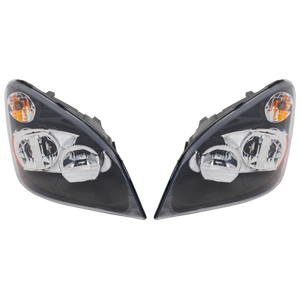 FREIGHTLINER CASCADIA 08-17 HEAD LAMP RH AND LH, Assembly, LED, Chrome Interior