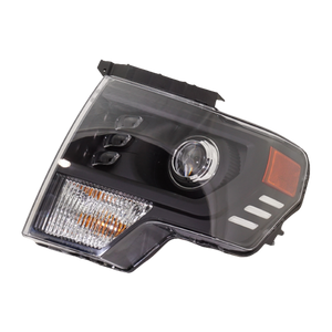 F-150 09-14 HEAD LAMP LH, Assembly, LED, Black Trim, Projector Type, (Exc. Raptor Model)