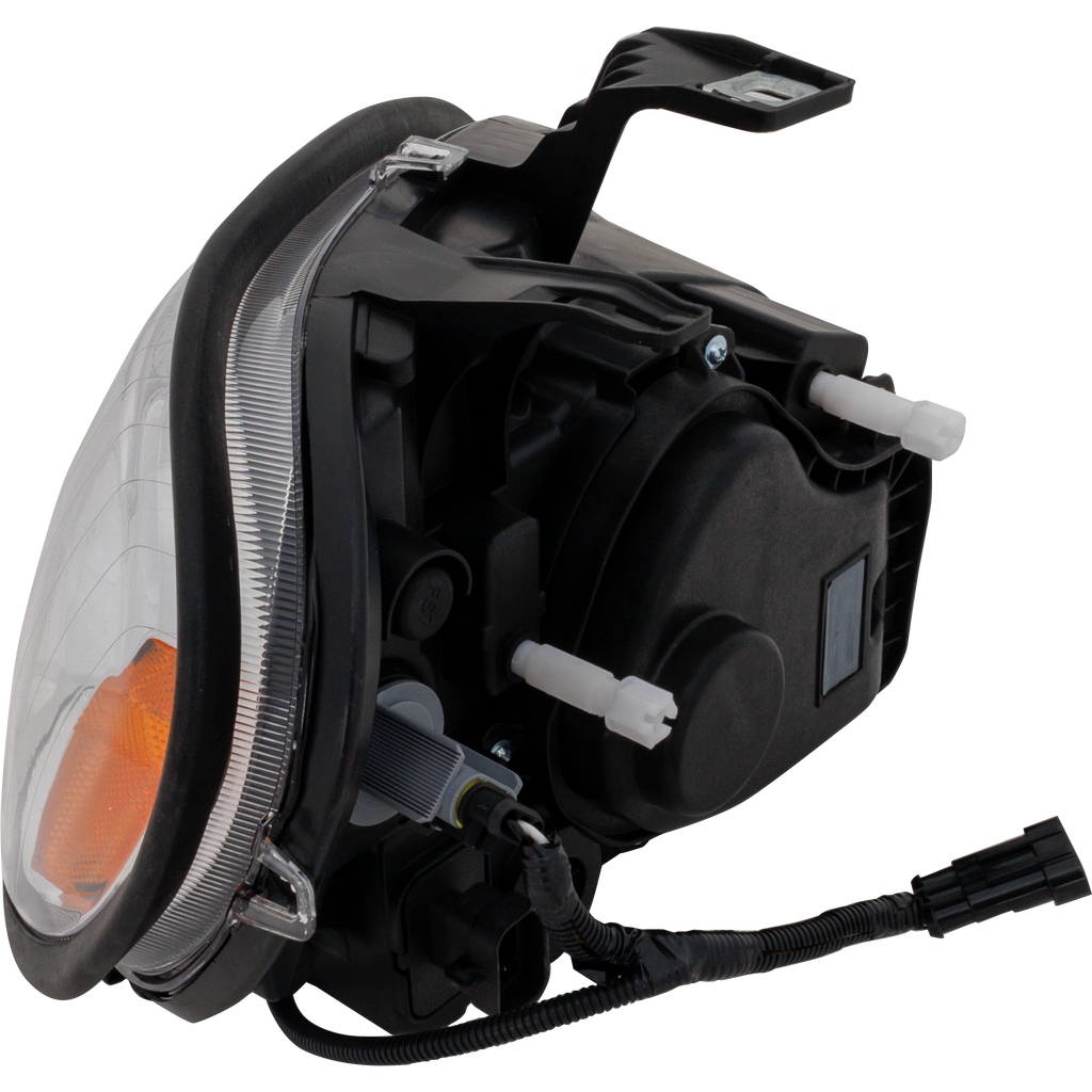 FREIGHTLINER COLUMBIA 04-13 HEAD LAMP RH AND LH, Lens and Housing, Chrome Interior, w/ Yellow LED DRL