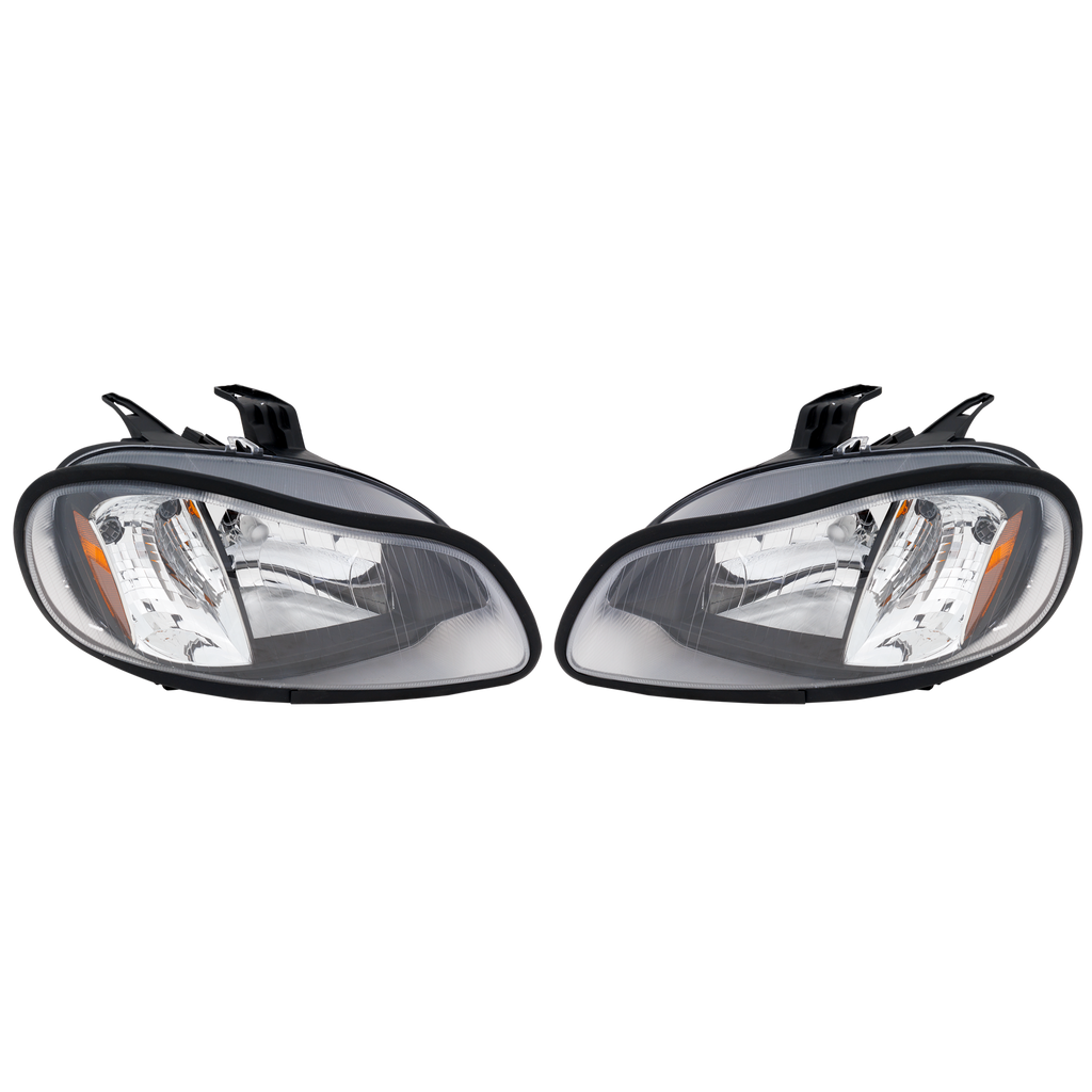 FREIGHTLINER M2 106 02-09 HEAD LAMP RH AND LH, Lens and Housing, Black Interior
