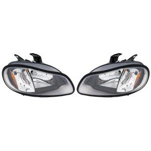 FREIGHTLINER M2 106 02-09 HEAD LAMP RH AND LH, Lens and Housing, Black Interior