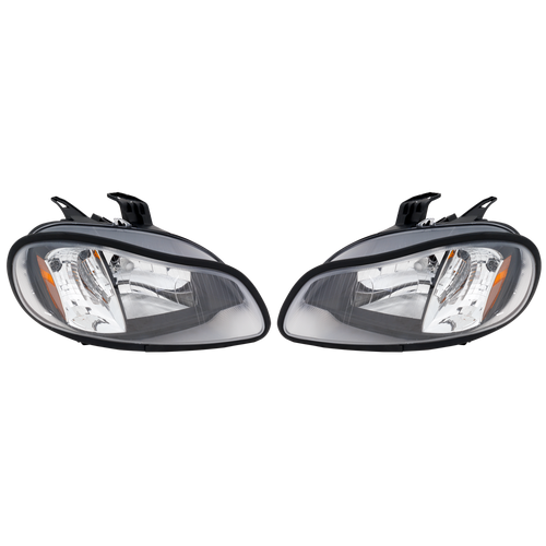 FREIGHTLINER M2 106 02-09 HEAD LAMP RH AND LH, Lens and Housing, Black Interior