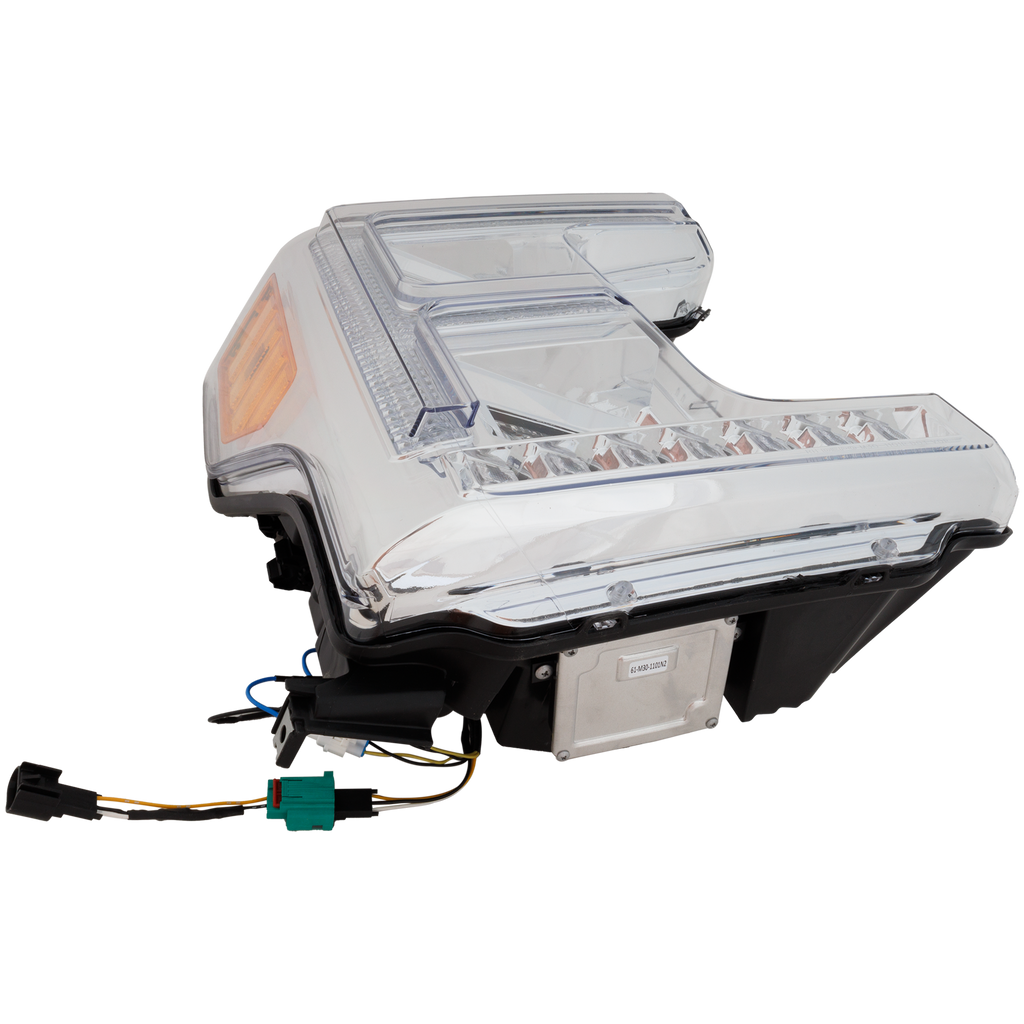 F-SERIES SUPER DUTY 17-19 HEAD LAMP RH AND LH, Assembly, LED, (Crew Cab, w/o Sport Pkg)/Extended/Standard Cab, Chrome Interior