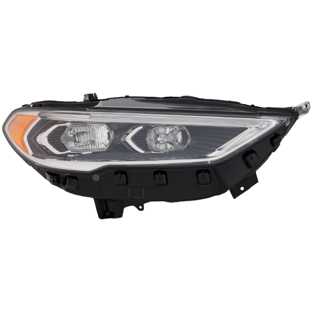 FUSION 17-20 HEAD LAMP RH, Lens and Housing, LED, w/o Auto High Beam and Control Module